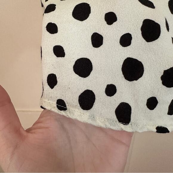 Reformation Annaliese Polka Dot Button Front Top XS - Picture 5 of 6